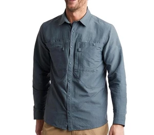 ROHAN Frontier Shirt - Long Sleeve - Slate Grey Marl - Men's Small -BNWT RRP £90 - Picture 1 of 7