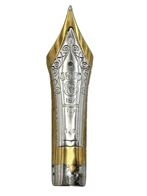 Plumín de pluma estilográfica Montblanc 149, oro de 18 quilates, mediano. Unidad de repuesto plumín solamente Foto 1 de 4