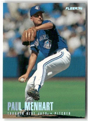 1996 FLEER TIFFANY PAUL MENHART TORONTO BLUE JAYS #279 - Image 1 of 3