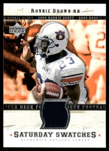 Muestras de sábado debut de novato Upper Deck 2005 Ronnie Brown Auburn Tigers #SA-RB - Imagen 1 de 2