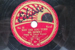 Carol Porter - ECLIPSE 35 - Why Did You Turn Me Down & When Your Hair Has Turned - Picture 1 of 2