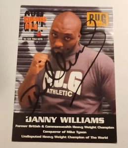 Danny Williams ehemaliger britischer Schwergewichts-Champion handsignierte 4x6 Fotokarte... - Bild 1 von 2