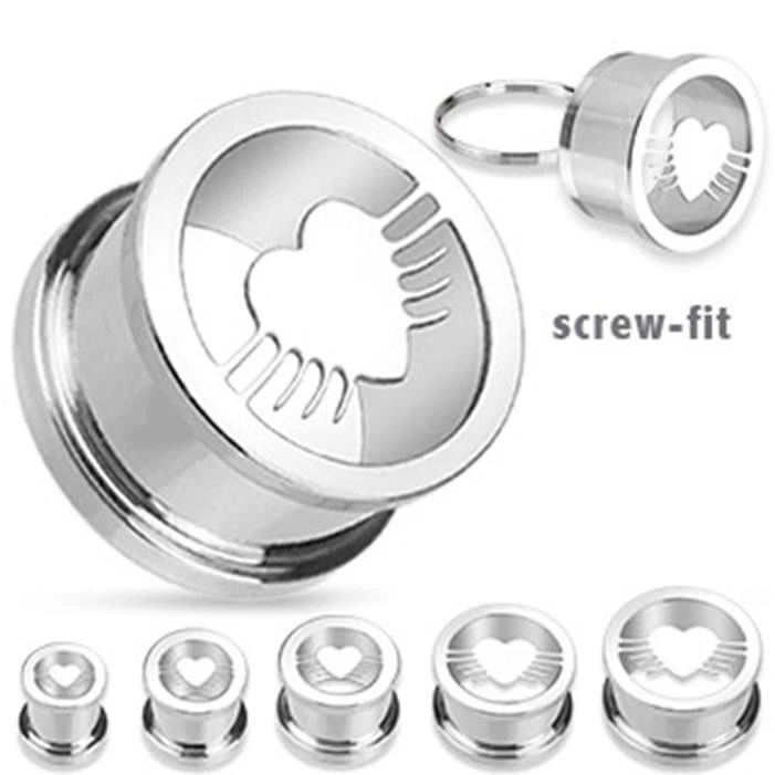Expander Plug Tunnel 8-16mm "Herz" Winged Heart - Bild 1 von 1