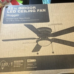 52 In Indoor LED CEILING FAN  Hugger.    New Unopened Box - Picture 1 of 5