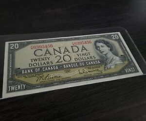 1954 $20 Banknote - Canada | F/W Bea/Ras - No Reserve