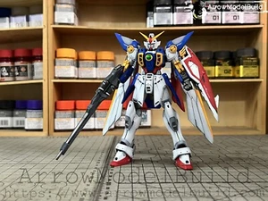 AeroModelBuild Wing Gundam Built & Painted RG 1/144 Model Kit - Picture 1 of 14