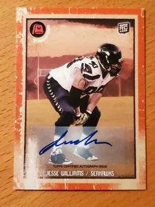 2013 Topps Turkey Red Autographs #23 Jesse Williams Seahawks Rookie - Picture 1 of 2