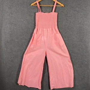 Petal + Pup Romper Womens 6 Pink Jumpsuit Wide Leg Culottes Event Cocktail NEW - Picture 1 of 15