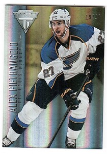 2013-14 Panini Titanium Jersey Number #3 Alex Pietrangelo Blues #19/27
