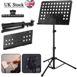 Heavy Duty Orchestral Music Stand Folding Adjustable Sheet Stand Tripod Base UK! - Picture 1 of 17