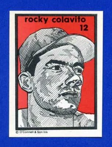 1984 O'Connell and Son Ink Card ROCKY COLAVITO Cleveland Indians - Picture 1 of 1