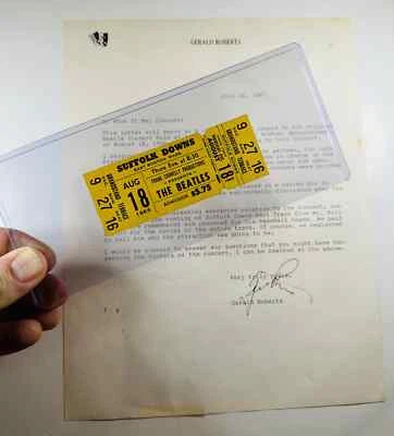 Beatles - 8/18/66 - Original Concert Ticket Stub - Suffolk Downs - Boston MA - Image 1 of 4