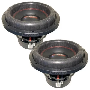 (2) American Bass XFL-1244 | 12 Inch 3000W Dual 4 Ohm Car Audio Subwoofers Pair - Picture 1 of 8