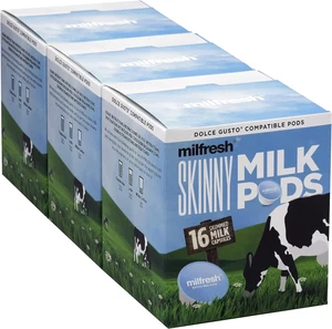 Milfresh Skinny Milk Pods - Dolce Gusto Compatible Milk Pods 3 Boxes x 16 Pods - Picture 1 of 9