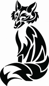 NEW TRIBAL FOX #TAN1/242 DECAL VINYL GRAPHIC TRAILER RV VEHICLE MOTOR HOME AUTO - Picture 1 of 2