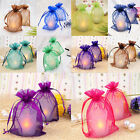 50pc Organza Gift Bags Jewelry Candy Bag Wedding Favors Bags Mesh Gift Pouche-xx
