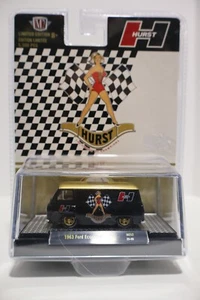 Ford Econoline Van 1963 "Hurst" negro y dorado modelo diecast 1/64 de M2 31500 HS12 - Imagen 1 de 1