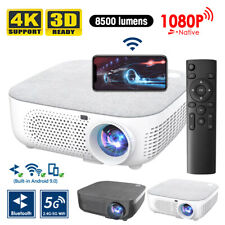 2.4G/5G Portable HD 1080P 4K Video Bluetooth LED Projector Android Wifi Outdoor
