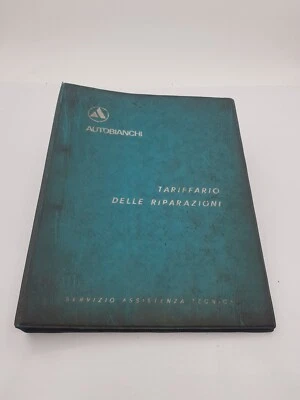 Manuale officina tariffario riparazioni Autobianchi A112 Abarth Bianchina A111 e - Immagine 1 di 4