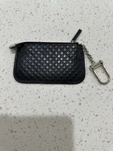 Genuine Authentic Gucci Zip Key Case Black Leather - Picture 1 of 5
