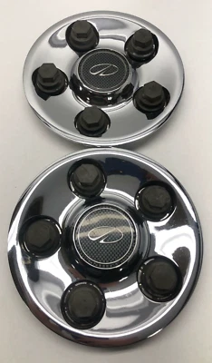 2000 - 2002 Oldsmobile Intrigue Pair Chrome Wheel Hub Center Caps OEM Id 9593499 - Image 1 of 2