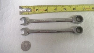 2 pcs GearWrench 12pt SAE 72T full polish combo ratcheting wrenches, 3/8 + 7/16 - Picture 1 of 1