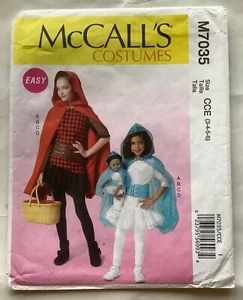 McCall’s M7035 - UNCUT Kostüme Schnittmuster - Kind 3 4 5 6 und 18” Puppe - Bild 1 von 6