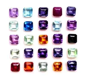 Lote de 4-5 piezas de piedras preciosas sueltas de Ceilán corte zafiro color mezcla natural de 50 quilates - Imagen 1 de 7