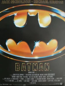 BATMAN Affiche Cinéma Originale 160x120 Movie Poster TIM BURTON JACK NICHOLSON - Picture 1 of 1