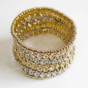 Pulsera elástica boho tenis mercado negro de la Casa Blanca elegante dama joyería de vacaciones - Imagen 1 de 5