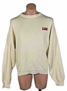 Vintage University Of Illinois Zopfmuster Pullover Illini Varsity XL CREME - Bild 1 von 9