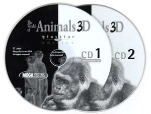 The World of Animals 3D (2PC-CDs, 2000) for Windows - NEW CD in SLEEVE - Picture 1 of 3
