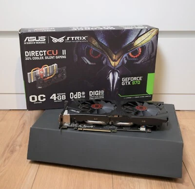 ASUS NVIDIA GeForce GTX 970 4GB GDDR5 Graphics Card (‎STRIX-GTX970-DC2OC-4GD5)  - Image 1 of 4