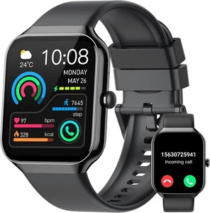 Montre Connectée Homme , 113+ Sportifs Smartwatch - Noire - Zdjęcie 1 z 10