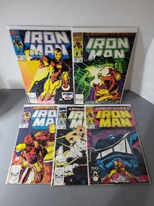 Iron Man Vol 1. (5) Comic Lot Issues 256-259-261-263-264 Marvel 1990 - Picture 1 of 16