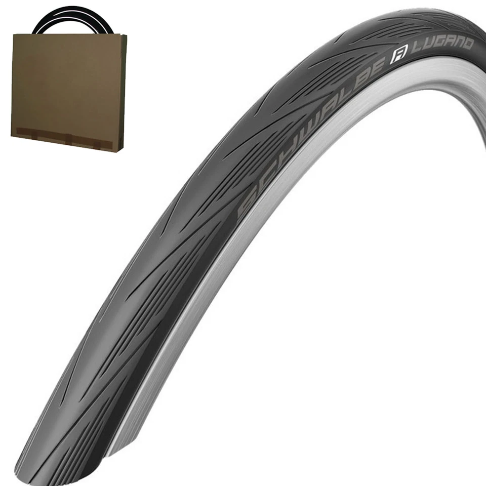 Schwalbe Rennrad Reifen Lugano HS471 Draht 700x23/25/28C 23/25/28-622 schwarz - Bild 1 von 1