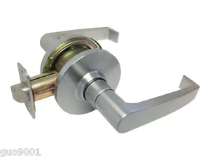 Passage Satin Chrome Grade 2 Commercial Door Lock Lever left right hand Lockset - Picture 1 of 3