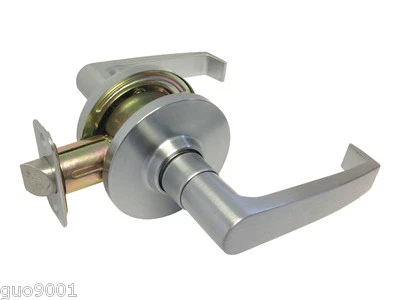 HOUSE GUARD HARDWARE Passage Satin Chrome Grade 2 Commercial Door Lock Lever left right hand Lockset