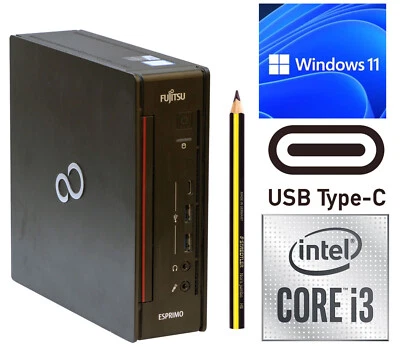 MINI COMPUTER Q957 INTEL CPU 8GB DDR4 128GB SSD FESTPLATTE USB-C WINDOWS 11 V640 - Bild 1 von 4