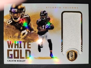 2021 Panini Gold Standard WHITE GOLD #WG-CR Calvin Ridley SER.#142/299 FALCONS