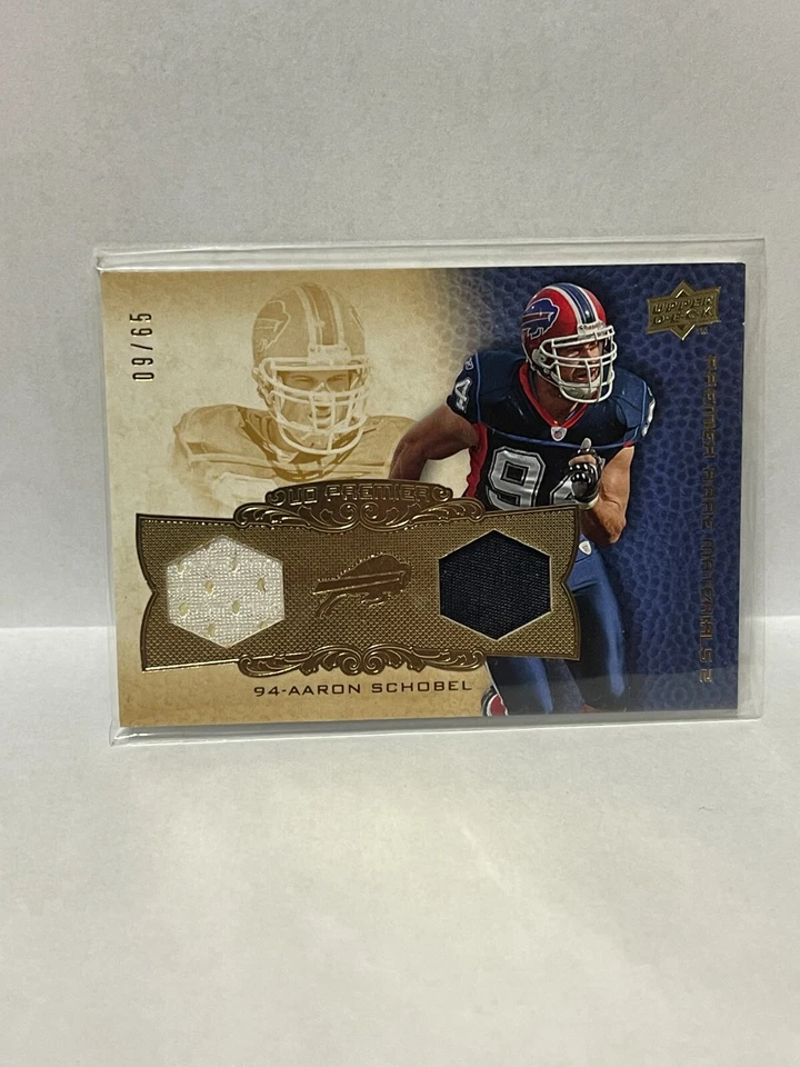 2008 Upper Deck Premier Rare Materials Dual 65 #PP2AS Aaron Schobel /65 - Image 1 of 1