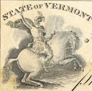 VT $10  Bank of BENNINGTON  Vermont  1828 - 1840  PMG 62  Haxby VT-10 G16 - Picture 1 of 3