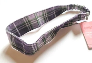 NWT Gymboree Girl "Dance Team" Purple Plaid Headband - Picture 1 of 2