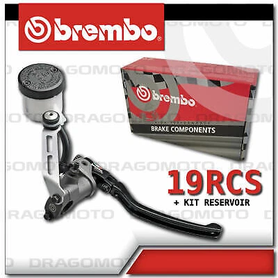CILINDRO MAESTRO FRENO FORJADO 19 RCS BREMBO 19rcs 110A26310 18-20 + kit depósito Foto 1 de 4