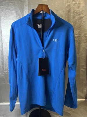 ARC'TERYX MEN'S DELTA LT - 1/2 ZIP JACKET - SMALL - BLUE - NEW WITH TAGS - Image 1 of 4