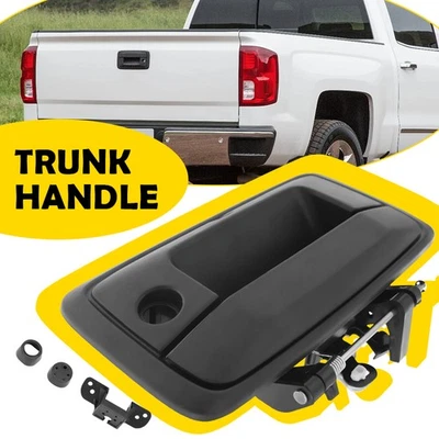 Puerta trasera con manija orificio de cámara ajuste negro Chevrolet Silverado 1500 2500 2014-2015 Foto 1 de 4