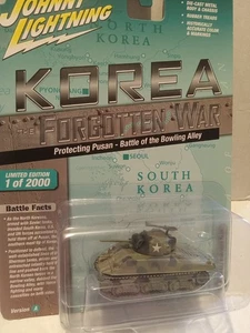Johnny Lightning Korea The Forgotten War M4A3 Sherman Tank Rel 1 Ver A - Picture 1 of 3