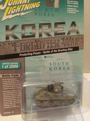 Johnny Lightning Korea The Forgotten War M4A3 Sherman Tank Rel 1 Ver A - Image 1 of 3