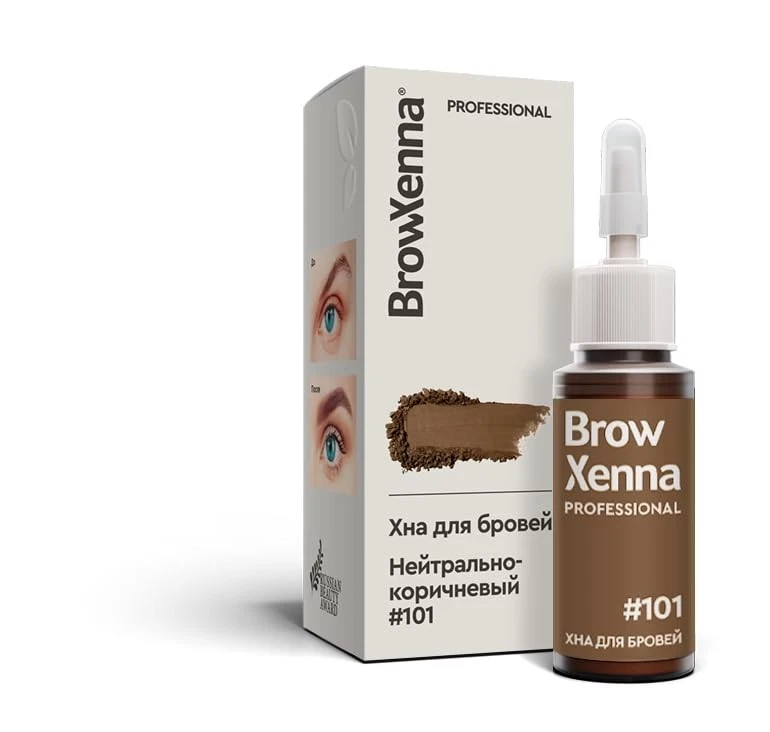 BrowXenna Brow Henna #101 Neutral Brown 10ml Salon Grade Brow Tint - Image 1 of 2