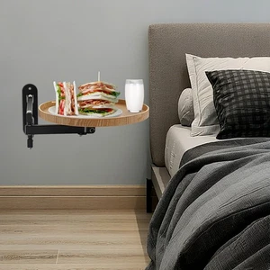 Wall Mounted Folding Table Foldable Wall Table Vintage Round Wall Table 11.81in - Picture 1 of 15